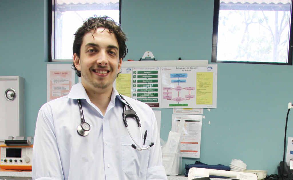 Nick Barker at the Emerald Hospital. Nick Barker at the Emerald Hospital.